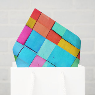 Bunte abstrakte moderne Kunst Spaß Tissue-Papier Seidenpapier