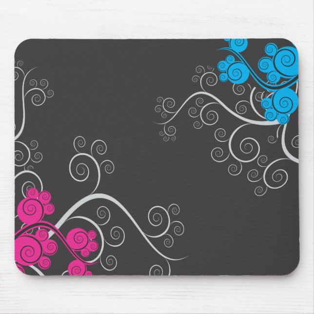 Bunte abstrakte Reben Mousepad (Vorne)