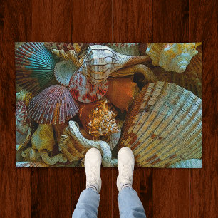 Bunte abstrakte Seashells Fußmatte