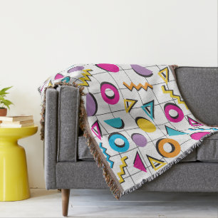 Bunte Achtziger 80er Retro-Geometrie-Muster Decke