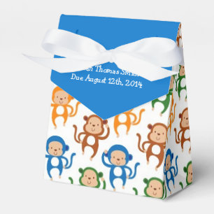 Bunte Affe-Thema-Babyparty Geschenkschachtel