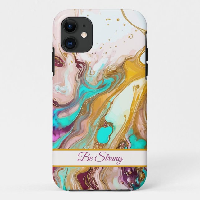 Bunte Alkoholtinte iPhone-Hülle Case-Mate iPhone Hülle (Rückseite)