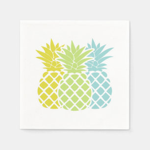 Bunte Ananas Serviette