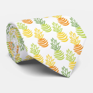 Bunte Ananasfrucht im mehrfarbigen Sommerdesign Krawatte