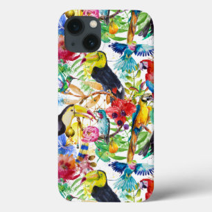 Bunte Aquarell-Papageien Case-Mate iPhone Hülle