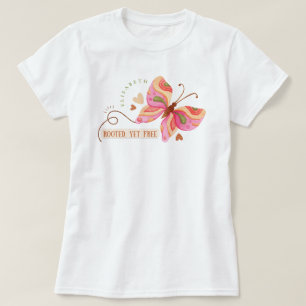 Bunte Aquarell-Schmetterling-Motivation Boho T-Shirt