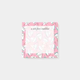 Bunte Aquarell-Wassermelonen Post-it Klebezettel