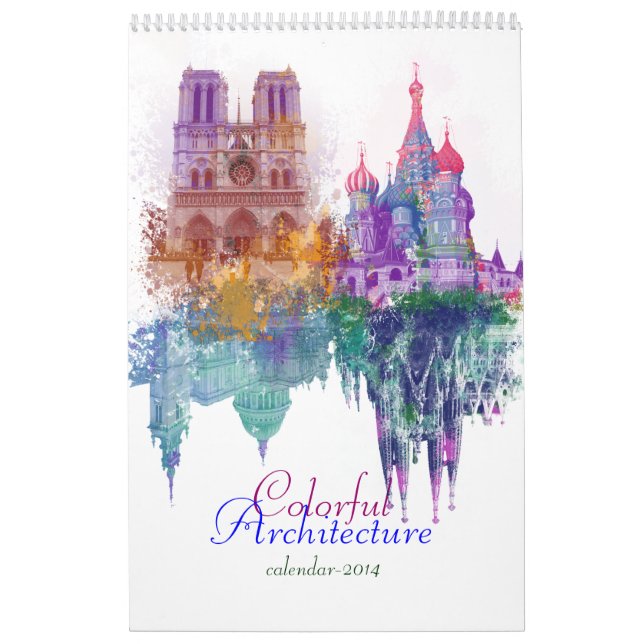 Bunte Architektur Kalender (Titelbild)
