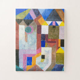 Bunte Architektur von Paul Klee, Abstrakte Kunst Puzzle