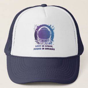 Bunte Astronaut-Silhouette-Trucker-Mütze Truckerkappe