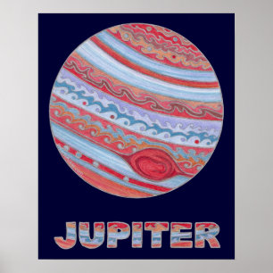 Bunte Astronomie Jupiter 20 x Z Plakat 16