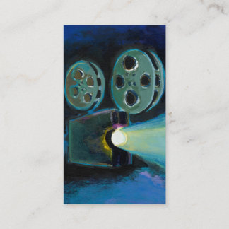 Bunte ausdrucksvolle Kunst des Filmprojektors Visitenkarte