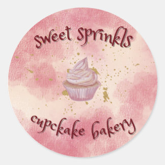 Bunte Backwaren Bäckerei Desserts Catering Gebäck Runder Aufkleber