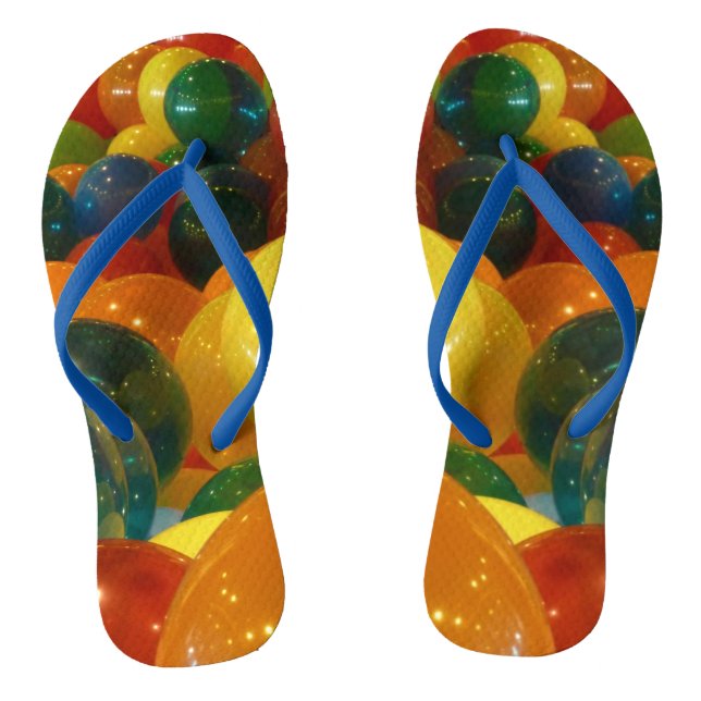 Bunte Ballons Party Design Flip Flops (Fußbett)