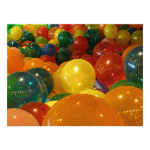 Bunte Ballons Party Design Fotodruck