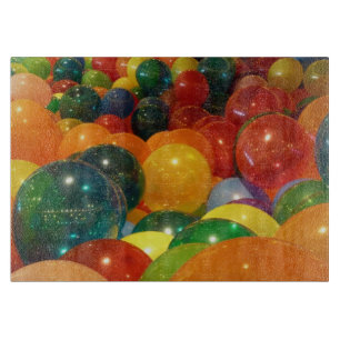 Bunte Ballons Party Design Schneidebrett