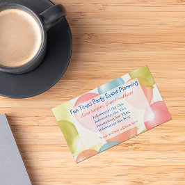 Bunte Balloons Eventplanung Visitenkarte