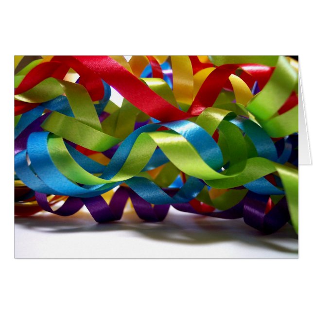 Bunte Band-Karte (Vorderseite (Horizontal))