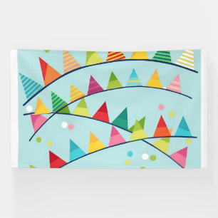 bunte Banner, die in die Brise springen Banner