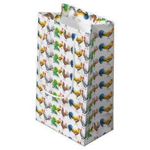 Bunte Barnyard-Hahn-Geschenk-Tasche Kleine Geschenktüte