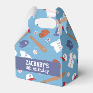 Bunte Baseball-Themenparty Geschenkschachtel
