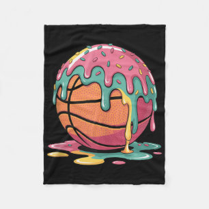 Bunte Basketball Ice Tropfen Melisse Eiscreme Fleecedecke