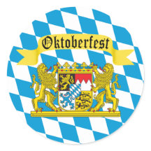 Bunte bayerische Flagge Oktoberfest