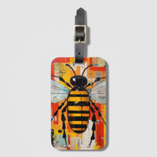 Bunte Bienen-Kunst Druck Honigbiene Wand Gepäckanhänger