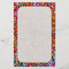 "Bunte Blasen-" feines gezeichnetes Briefpapier