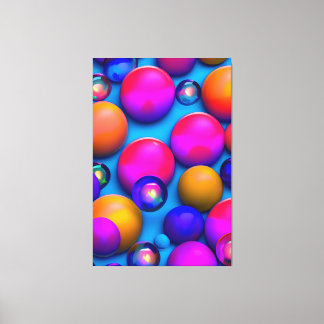 Bunte Blasen Leinwanddruck