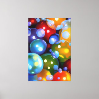 Bunte Blasen Leinwanddruck