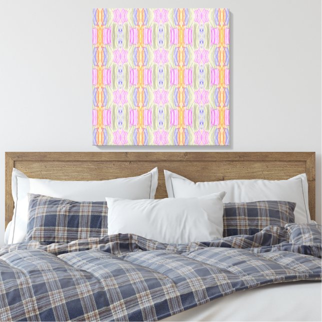 Bunte Blätter Leinwanddruck (Insitu (Schlafzimmer))