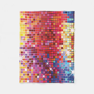 Bunte Bling-Fleece Decke