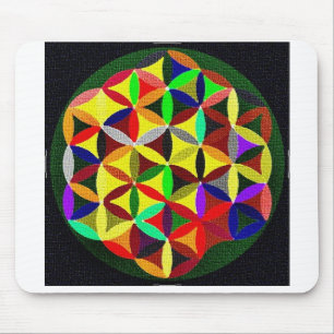 Bunte Blume des Leben-Entwurfs Mouspads Mousepad