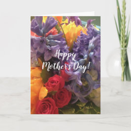 Bunte Blume Muttertag Karte