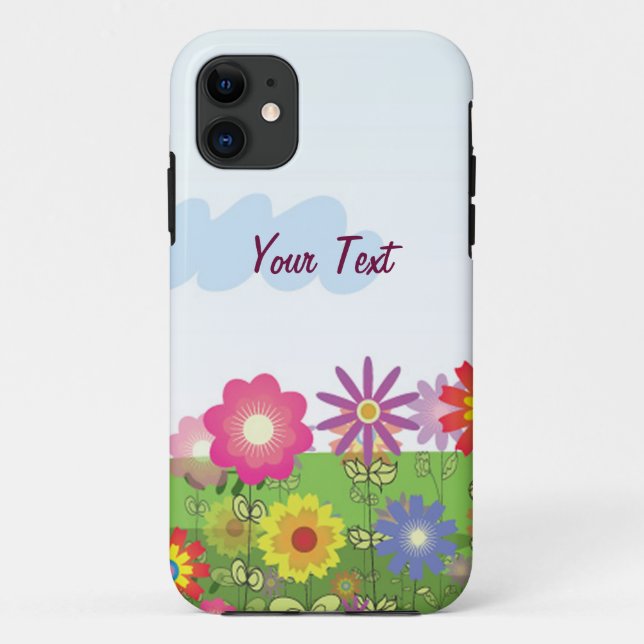Bunte Blumen - personifizieren Sie Case-Mate iPhone Hülle (Rückseite)