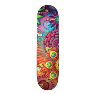 Bunte Blumen Skateboard