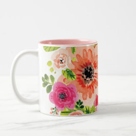 Bunte Blumen| Tasse schöner Boho Art-