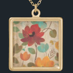 Bunte Blumen und Knospen Vergoldete Kette<br><div class="desc">© Silvia Vassileva/wildes Apple.  Das Bild zeigt bunte Blumen und Blumenknospen auf einem weg weißen Hintergrund. Kleinere Blumen,  Blätter und Niederlassungen können auf dem Bild auch gesehen werden.</div>