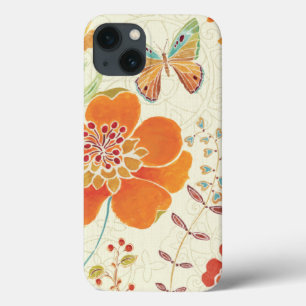 Bunte Blumen und Schmetterlinge Case-Mate iPhone Hülle
