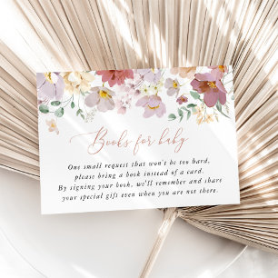 Bunte Blumen, Wildblumen, Bücher für Baby Begleitkarte