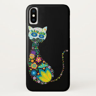 Bunte Blumenkatze Case-Mate iPhone Hülle
