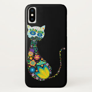 Bunte Blumenkatze Case-Mate iPhone Hülle