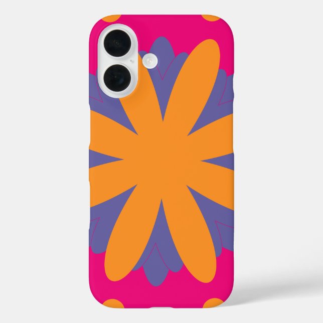 bunte Blumenkreisformen Case-Mate iPhone Hülle (Rückseite)