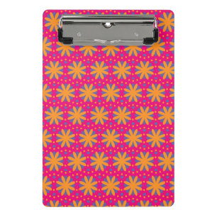 bunte Blumenkreisformen Mini Klemmbrett