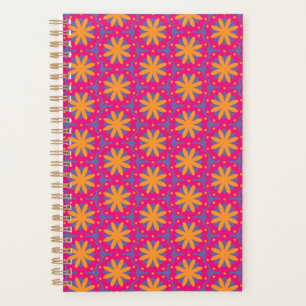 bunte Blumenkreisformen Planer