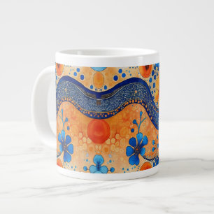 Bunte Blumenvase Jumbo-Tasse