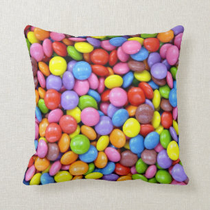 Bunte Bonbons Kissen
