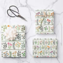 Bunte botanische Rhapsodie Florale Silhouette