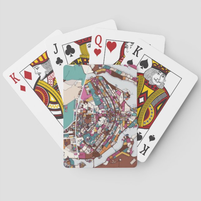 Bunte Brasilien-Karte Spielkarten (Rückseite)